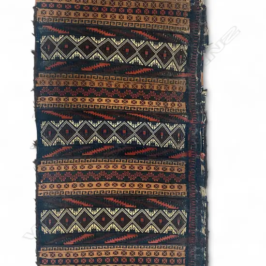 Baluch Balisht wool camel flatweave bag,
